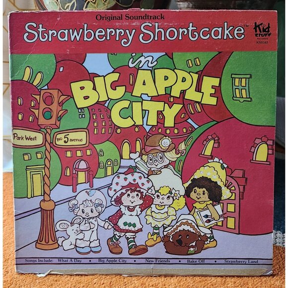 Strawberry Shortcake Other - Strawberry Shortcake 1980 Big Apple City Vintage LP Vinyl Record